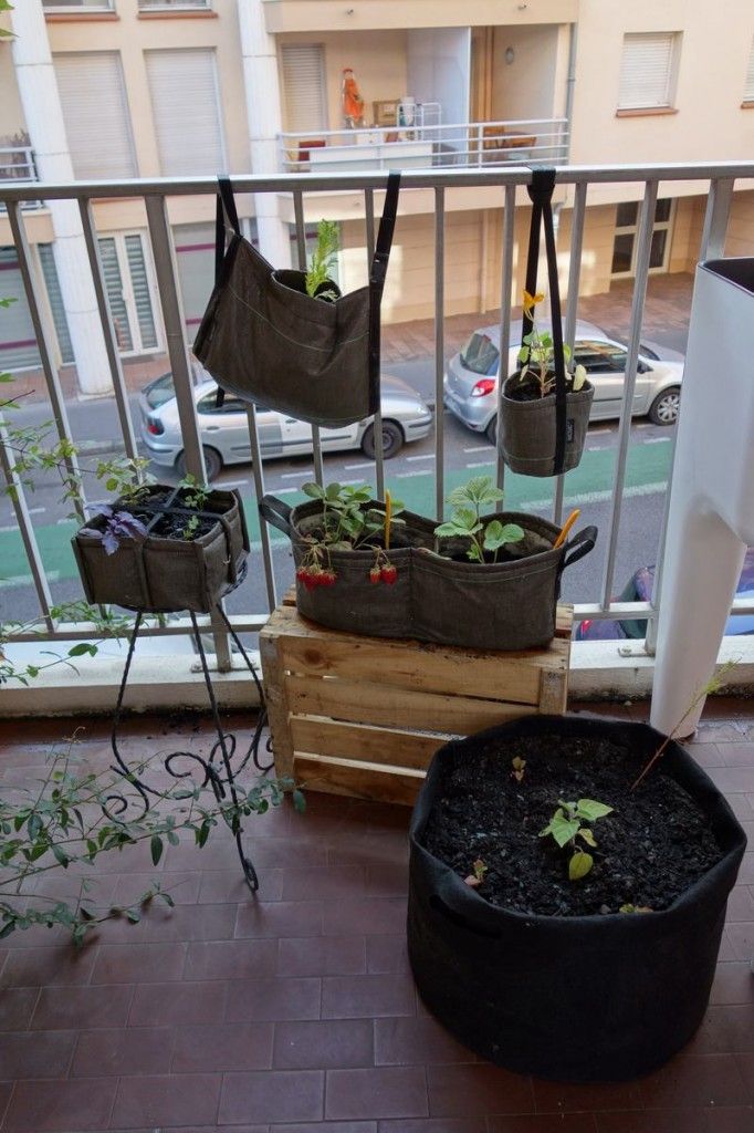 Jardineras de geotextil, una interesante solución para tener un pequeño huerto urbano